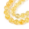 Crackle Transparent Glass Beads Strands GLAA-N068-04A-06-3