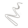 Brass Ball Chain Necklaces NJEW-JN02912-01-1