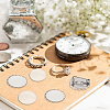30 Sets Blank Dome Glass Oval Brooch JEWB-UN0001-05-7