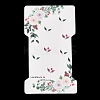 Rectangle Flower Print Paper Hair Clip Display Cards CDIS-M007-03C-1