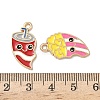 2Pcs Alloy Enamel Pendants LS-ENAM-I077-03KCG-02-3