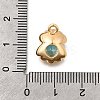 Brass Pave Cubic Zirconia Charms KK-C096-15G-02-3