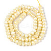 Anti-Tarnish Electroplate Rondelle Glass Beads Strands EGLA-T021-6mm-17-04-2