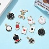 20Pcs 10 Styles Alloy Enamel Pendants ENAM-FP0002-89-1