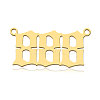 Ion Plating(IP) 201 Stainless Steel Pendants STAS-N090-LA866-8LG-2