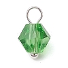 7Pcs Imitation Austrian Crystal Glass Pendants PALLOY-JF02910-02-3