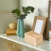 4Pcs Pine Wood Storage Boxes with Sliding Lid CON-FH0001-58-6