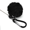 Aluminum Alloy Pom Pom Ball Beadable Keychain Bar HJEW-Q001-01D-3