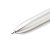 Raw Natural Rose Quartz Chip on Top Ball-Point Pen AJEW-G063-01A-3