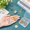 304 Stainless Steel Crystal Stone Cage Pendant Necklaces NJEW-PH01546-3