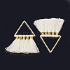 Polycotton(Polyester Cotton) Tassel Pendant Decorations FIND-T012-01K-2