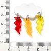 Opaque Acrylic Pendants OACR-L019-03B-3