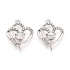 Alloy and Rhinestone Pendants PALLOY-T092-16P-1