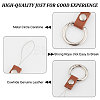 Gorgecraft 2Pcs 2 Colors Leather and Zinc Alloy Mobile Phone Finger Rings AJEW-GF0005-82-5