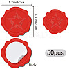 50Pcs Adhesive Wax Seal Stickers DIY-CP0010-16D-2