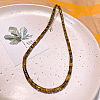 Natural Tiger Eye Heishi Graduated Beaded Necklaces JO0051-5-1