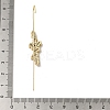 Brass Crystal Rhinestone Ear Wrap Crawler Hook Earrings for Women EJEW-C097-02G-05-3