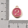 Alloy Enamel Charms ENAM-T010-07K-3