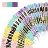24 Skeins 6 Colors 6-Ply Polyester Embroidery Floss OCOR-FS0001-04-2