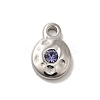 304 Stainless Steel Glass Pendants STAS-B074-02P-02-1