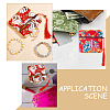 6Pcs 6 Styles Square Cloth Jewelry Packing Pouches Drawstring Bags with Tassel ABAG-WR0001-05-5