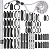 DIY Electronic Stylus & Lighter Silicone Oval Holder Neck Lanyard Making Kit FIND-CP0002-38-1