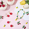 12Pcs 3 Styles Glass Seed Beaded Pendants GLAA-SC0003-4