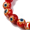 Handmade Millefiori Lampwork Beads Strands LAMP-G164-05A-3