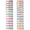 Crystal Rhinestone Initial Braided Bead Bracelet BJEW-SW00037-05-1