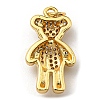 Brass with Cubic Zirconia Pendants KK-K341-30G-3