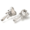 304 Stainless Steel Heart Stud Earrings EJEW-I312-12P-2