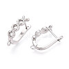 Brass Hoop Earring Findings KK-N267-26P-2