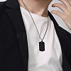 Men's 316 Surgical Stainless Steel Big Rectangle Hand Stamping Blank Tag Big Pendants STAS-UN0002-76B-6