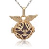 Golden Tone Brass Cage Pendants KK-J213-08G-1