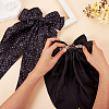 2Pcs 2 Style Polyester/Cloth Bowkont Hair Barrettes for Women Girls DIY-TA0011-57-6