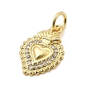 Brass Micro Pave Cubic Zirconia Pendants KK-L262-16G-2
