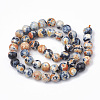 Dyed Natural Fire Crackle Agate Beads Strands G-T098-02B-02-2