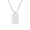 European Style 304 Stainless Steel Zodiac Pendant Necklaces for Women NF9603-2-1