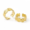 Ion Plating(IP) 304 Stainless Steel Cuff Ring for Women LS-RJEW-C060-32G-4