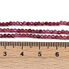 Natural Red Tourmaline Beads Strands G-RM250101-A14-4