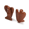 Synthetic Goldstone Gemstone Carved Angle Figurines GG-CBA8396-A15-2