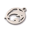 Non-Tarnish 201 Stainless Steel Charms STAS-U016-06P-01-2