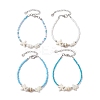 Glass Seed Beaded Bracelets BJEW-JB11703-2