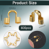 600Pcs Brass Wire Guardians KK-SP0001-95G-2
