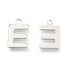 Non-Tarnish 201 Stainless Steel Charms X-STAS-C021-06P-E-2