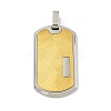 Ion Plating(IP) 304 Stainless Steel Pendants STAS-F307-15G-1