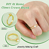 1Pc 925 Sterling Silver Adjustable Rings STER-BC0002-41G-3