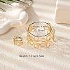 Hollow Flower Alloy Cuff Bangle & Cuff Ring Sets FS-WG3E984-02-2