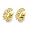 Ring Rack Plating Brass Cuff Earrings EJEW-E312-05G-1
