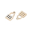 Alloy Rhinestone Pendants FIND-M018-11G-2